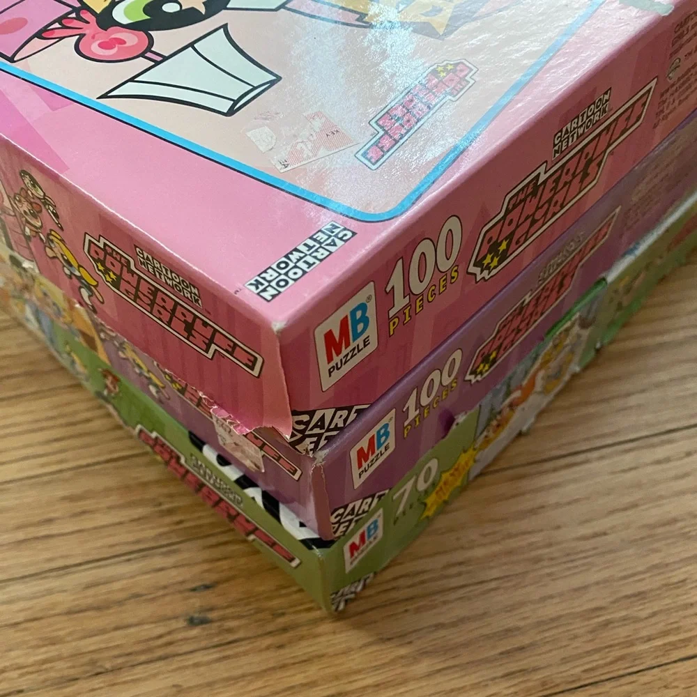 Cartoon Network Puzzle Set - Green, Pink, Purple, Blue